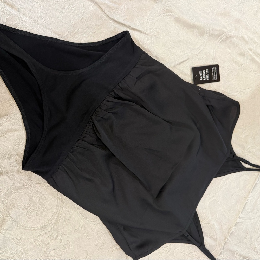 Express Black Womens Bodysuit with Spaghetti Straps - Picture 2 of 5